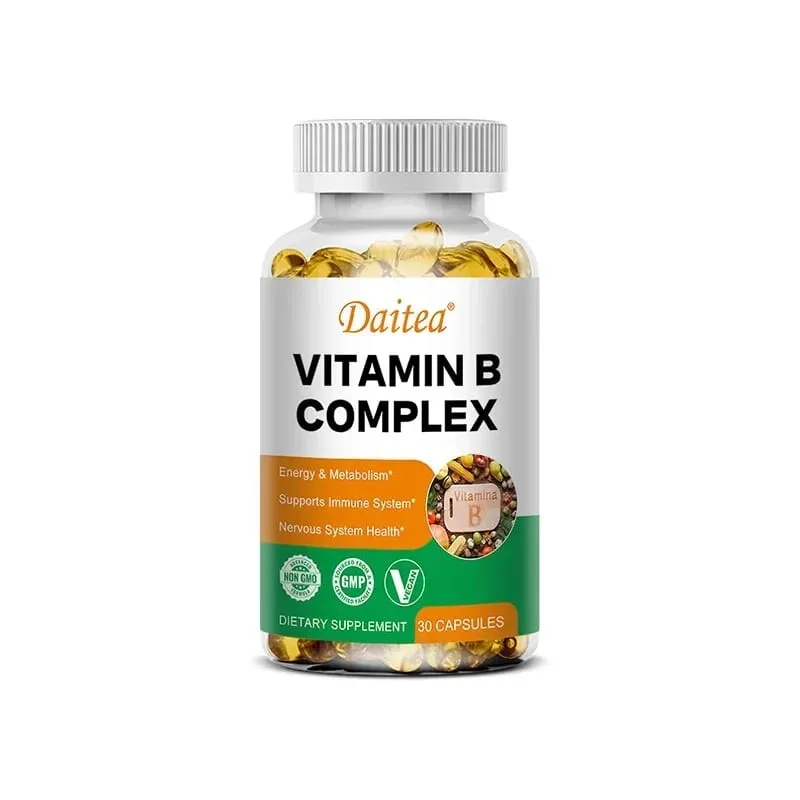 Organic B-vitamin komplex támogatja az energia immunrendszer egészségét Antioxidáns kiegészítő - 30/60/120 vegetáriánus kapszula — image 9