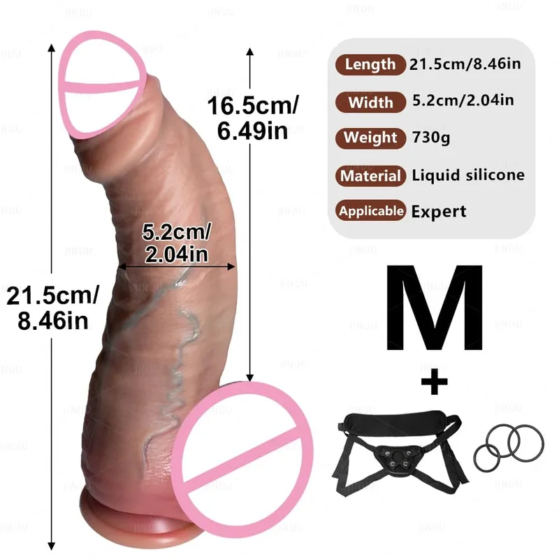 Makatotohanang 3 Sukat Phimosis Dildo Makatotohanang Ari ng Lalaki Malambot Silicone Mga Maselang Panlalaki Vaginal Masturbation Suction Cup Dick Babae Anal Sex — image 11