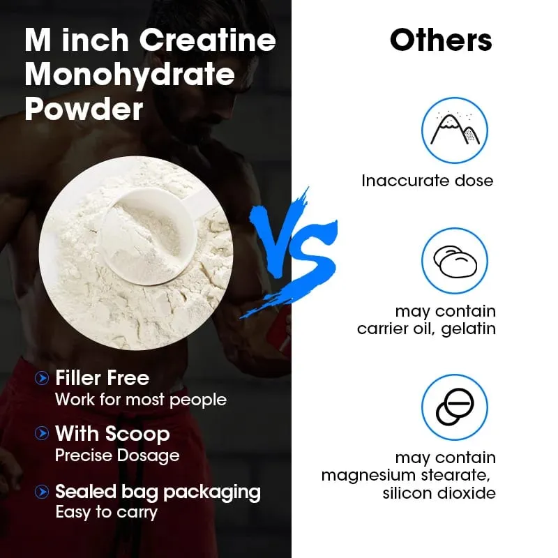 Creatine Monohydrate Energy Performance Whey Proteins for Muscle Mass Workout Recovery Friendly Adult Nutritional Supplement — image 7
