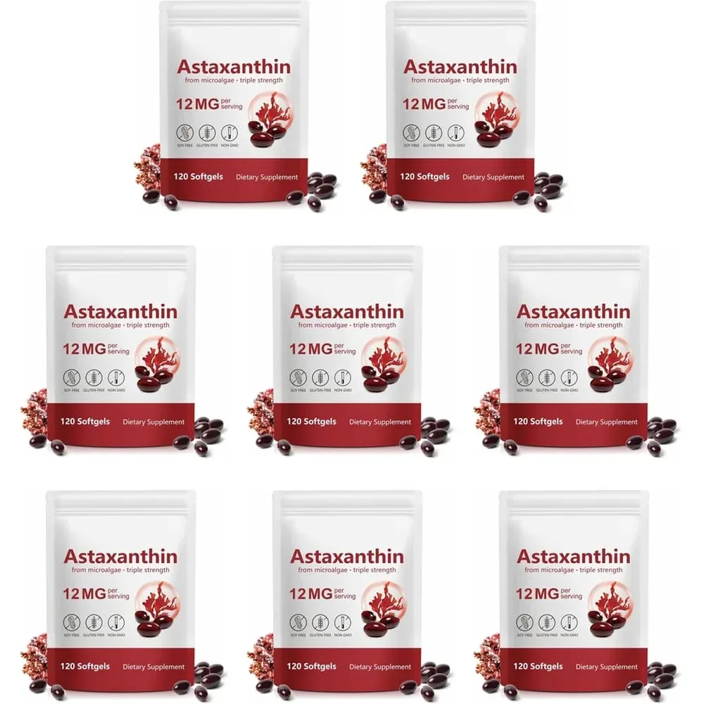 Astaxanthin 12mg Softgels Triple Strength Αντιοξειδωτική Υποστήριξη για Δέρμα Οφθαλμικές Αρθρώσεις & Ανοσοποιητική Υγεία – Προμήθεια 120 Count 4-Month — image 11