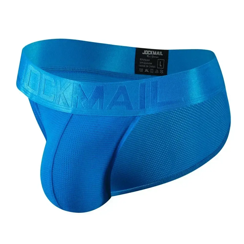 Cuecas masculinas cuecas de malha de náilon de secagem rápida cuecas de biquíni deslizamento masculino tanga cuecas jockstrap gay