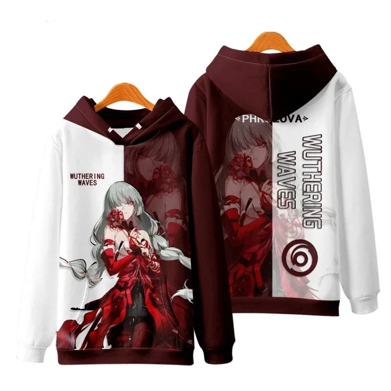 Game Wuthering Waves Cosplay Hoodies 3D Phrolova Print Men Women Anime Sweatshirt Autumn/Winter Hoodie Casual Y2k Tracksuit Coat — image 15