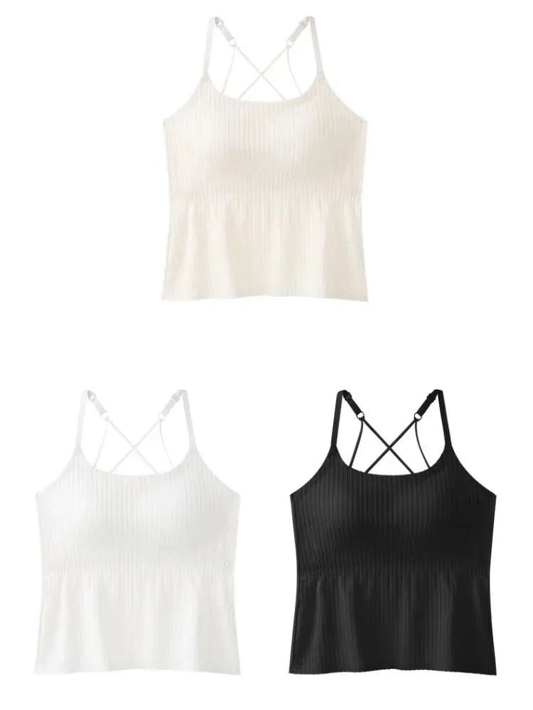 Nyári Melltartó Fekete Fűző Aktív Nagy méretű Bralette Megereszkedett melltartó Mellény Topic Camisole&tanks Traf Női Ruházat Top Traf Zara — image 10