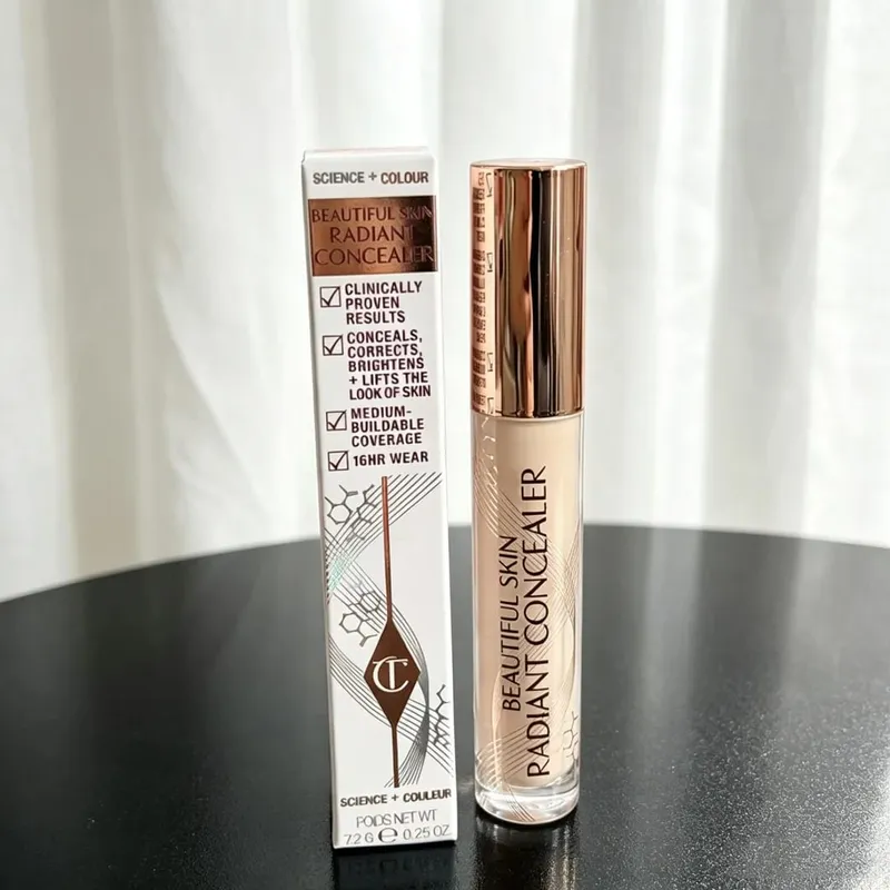 Charlotte Tilbury Starlight Powder Compact And Concealer Medium to Full Coverage Brightening Waterproof Hydrating Dewy Finish