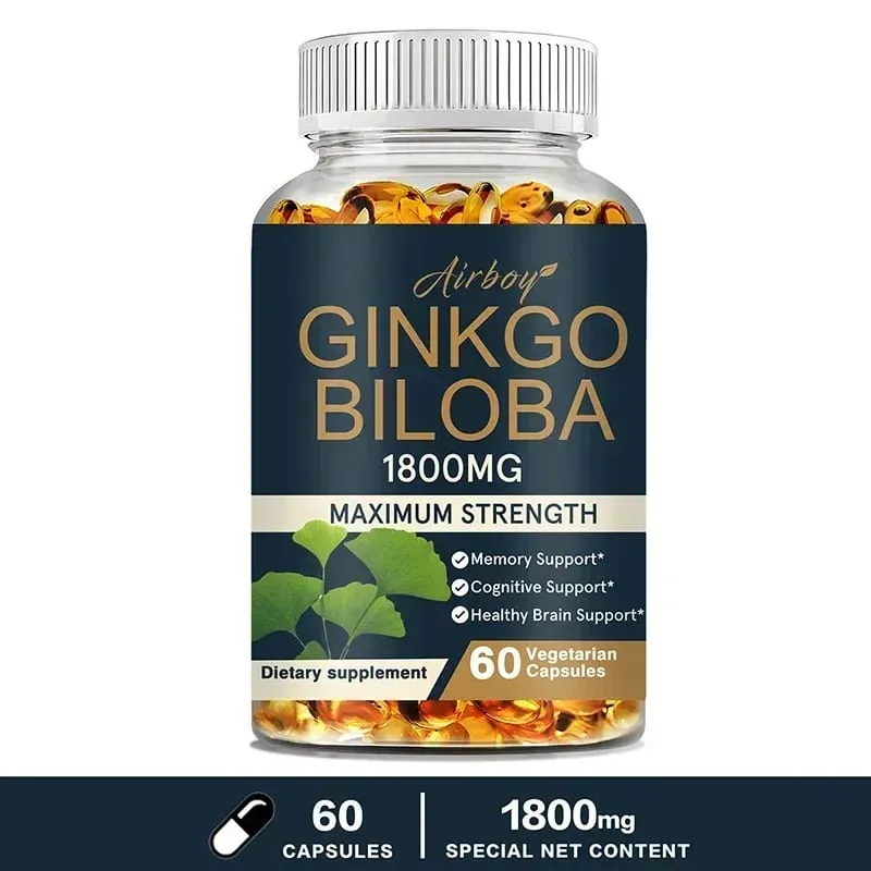 Συμπλήρωμα Ginkgo Biloba - Η μνήμη και η μάθηση προάγουν την υγεία του εγκεφάλου Βελτιώνουν τη διαύγεια Βελτιώνουν τη συγκέντρωση Συμπλήρωμα — image 11