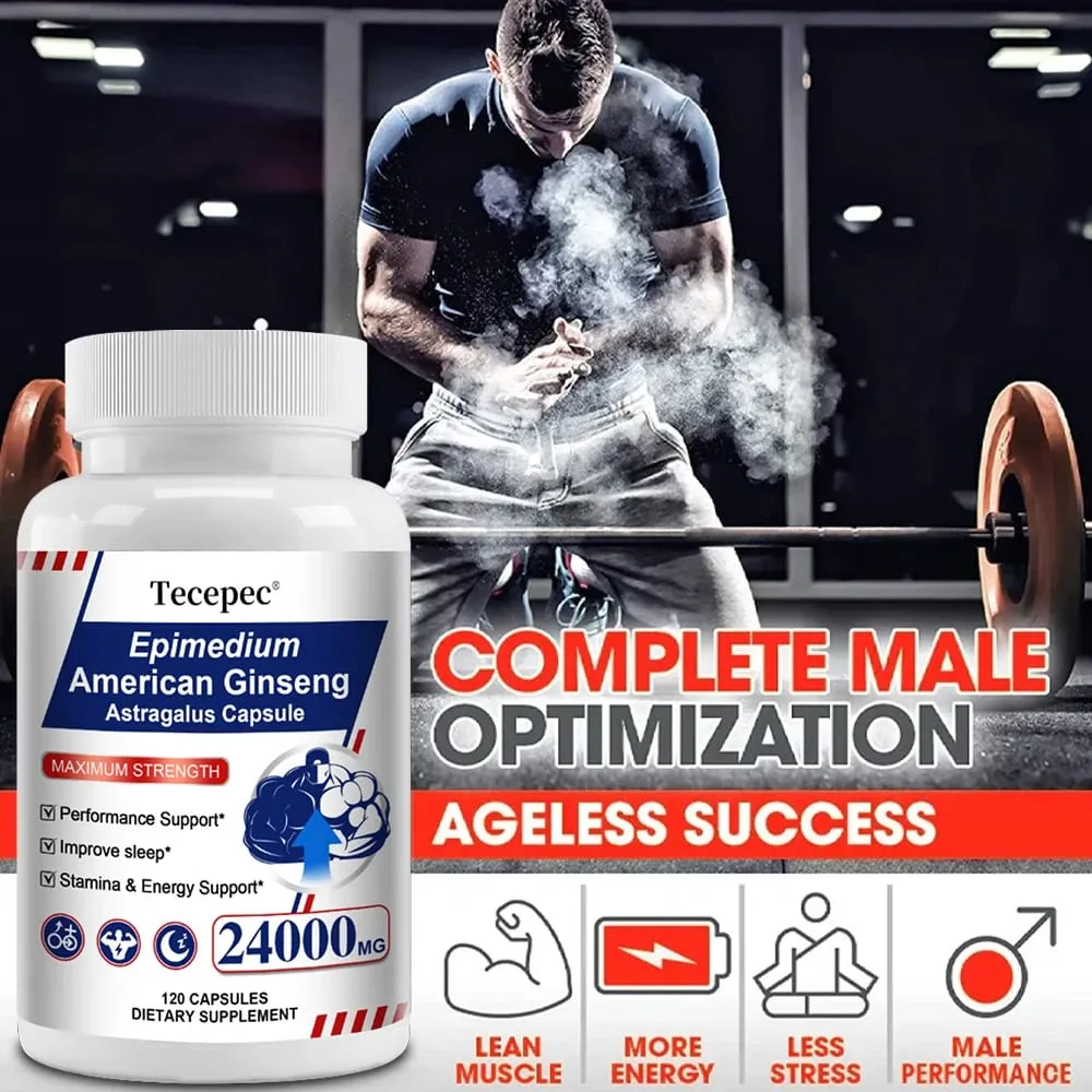 Κάψουλες Ginseng & Astragalus Υποστηρίζει Δύναμη Αντοχή & Ενέργεια Προωθεί τον ύπνο Φυσική Υποστήριξη Ανοσοποιητικού 30/60/120 Κάψουλες — image 5