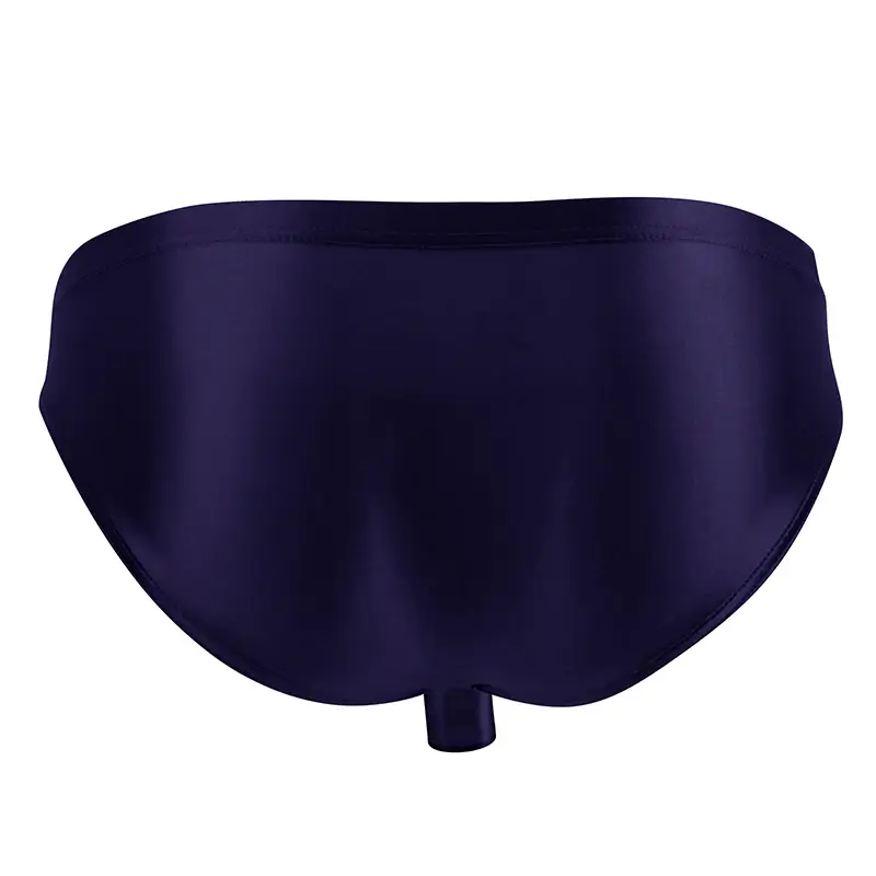 High Elastic Bikini Briefs gay Men's glossy underwear open Pouch Panties Men Smooth gay underwear — image 10