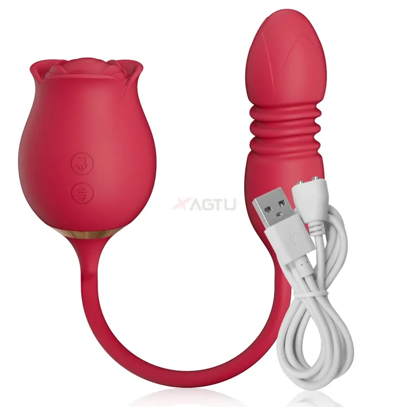 Rózsaszívó vibrátor nőknek Clit Clitor Stimulator G Spot Thrusting vibrátor vibráló női maszturbátor masszázs felnőtt szexjáték — image 9