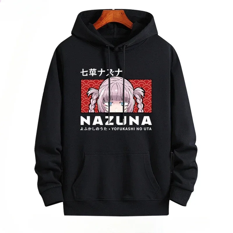 Y2K GECENİN anime ÇAĞRISI NAZUNA Nanakusa Komik Kapüşonlu Hip Hop Baskılı Sweatshirt Poleron Hombre Sokak Giyimi Harajuku Eşofman Takımı — image 16