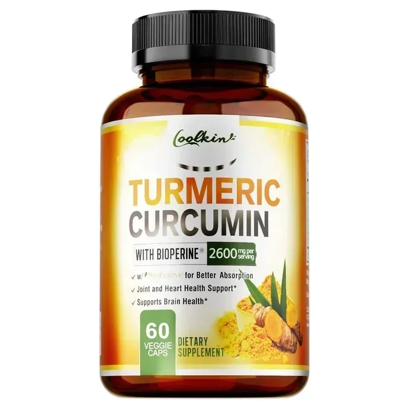 Turmeric Curcumin Capsules Contains 95% Curcumin Energy Supplement Support Bone Joint Health Anti-inflammatory Antioxidant — image 11
