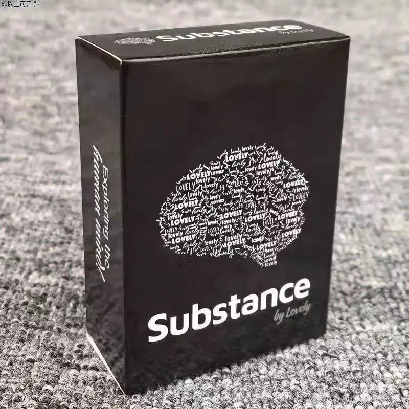 9X6,5cm Substance By Lovely English Edition Cute Deep Conversation Card Game Meaningful Dialogue with 90 Pcs Cards