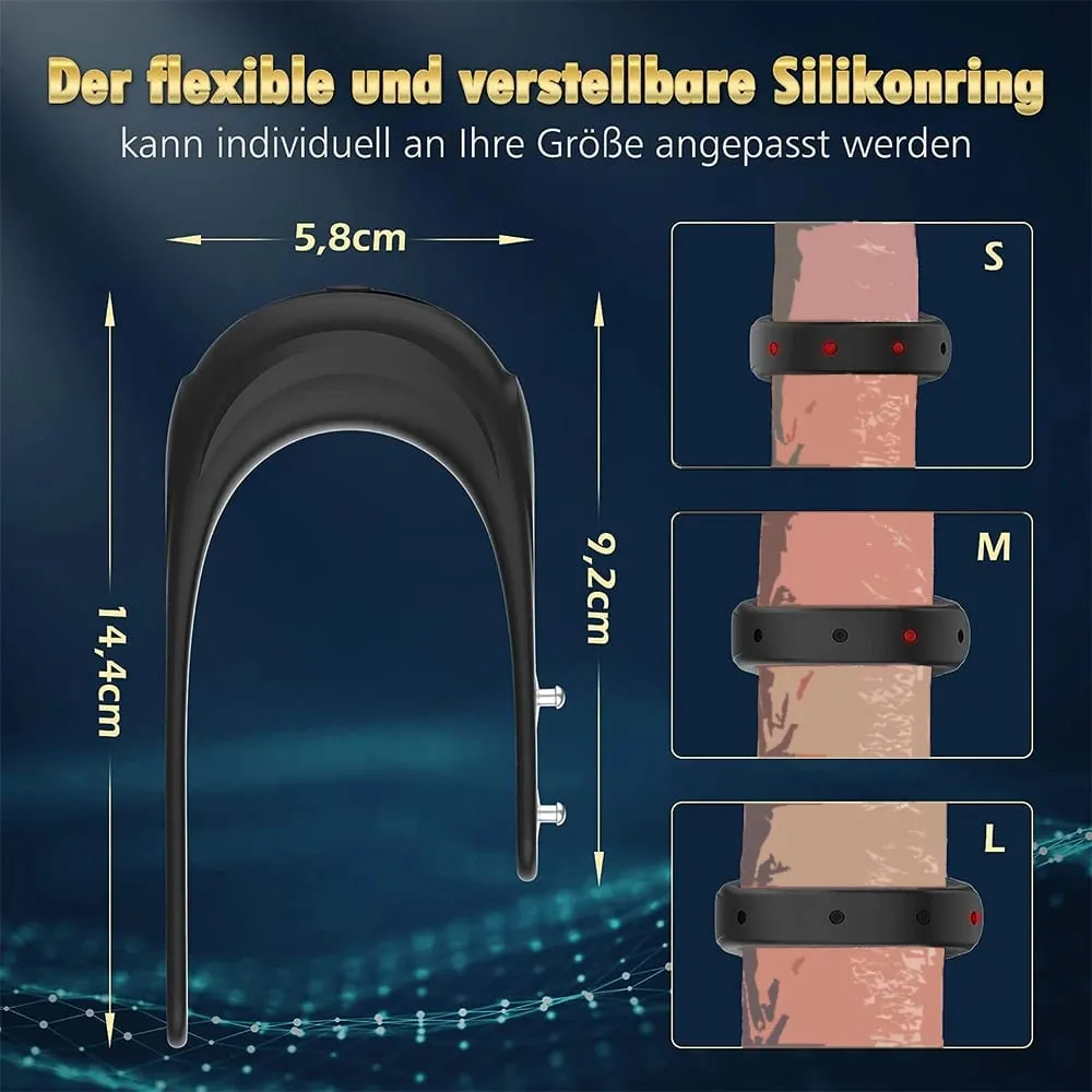 Newest Adjustable Vibrating Cock Ring for Men Masturbator Penis Ring Vibrator Male Delayed Ejaculation Sex Toys for Man Cockring