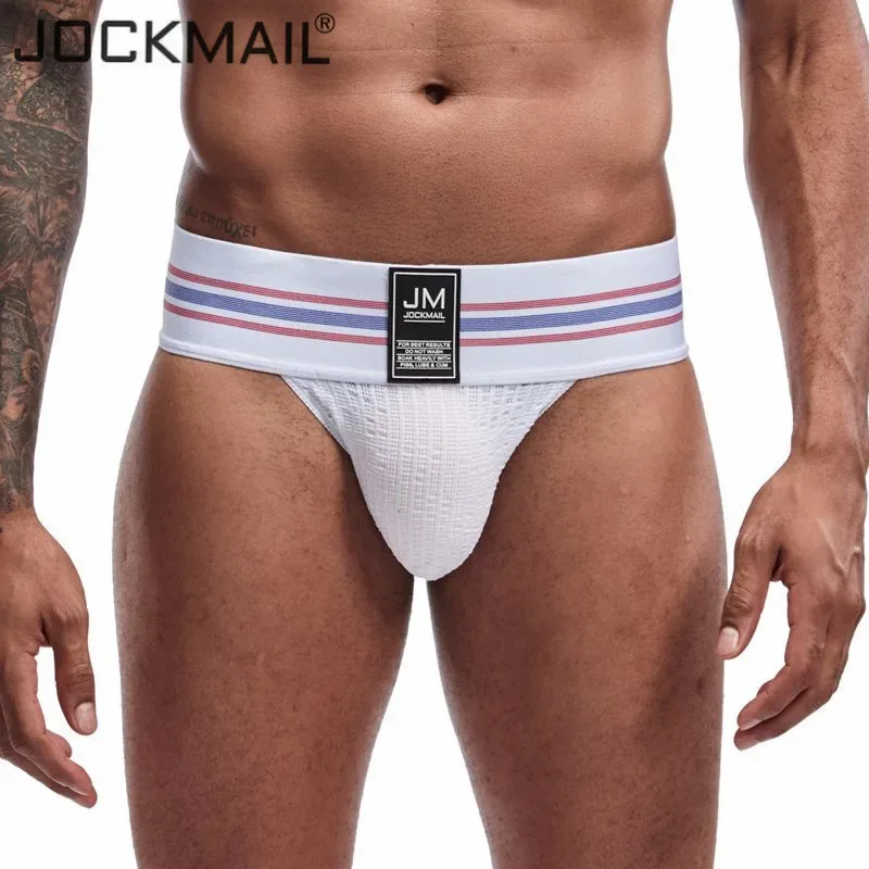 JOCKMAILcuecas De Algodao Masculina Super Wide Waist, Tide High Fork Briefs, High Elasticity Fitness Breathable Men Underground — image 2