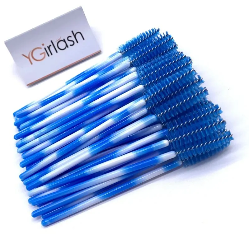 YGirlash 50 יחידות Lash Swans מוליך ריסים קריסטל ידית יהלום חד פעמית שרביטי מסקרה ניילון מברשת כלים קוסמטיים — image 16