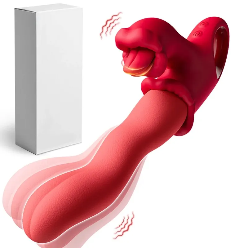 Clitoral Tongue Scroll 3 az 1-ben vibrátor nőknek Clit mellbimbók G-pont stimulátor női vagina masszírozó vibrátor felnőtt szexjátékok