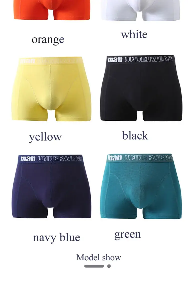 Plus size 5xl 6xl 7xl roupa interior de bambu dos homens boxers sexy calcinha verão fibra de bambu boxer briefs mid rise cuecas — image 3