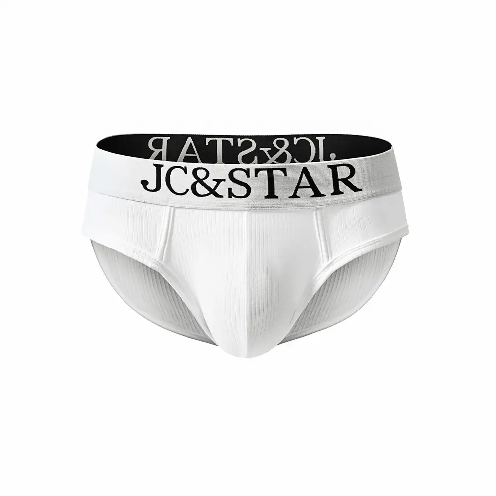 Athletic High Cut Design Mga Panloob na Panloob ng Sexy na Lalaki Mga Panloob na Panloob na Ribbed Cotton Sports Comfort Men Bikini Slip Panlalaking Tanga Briefs — image 9