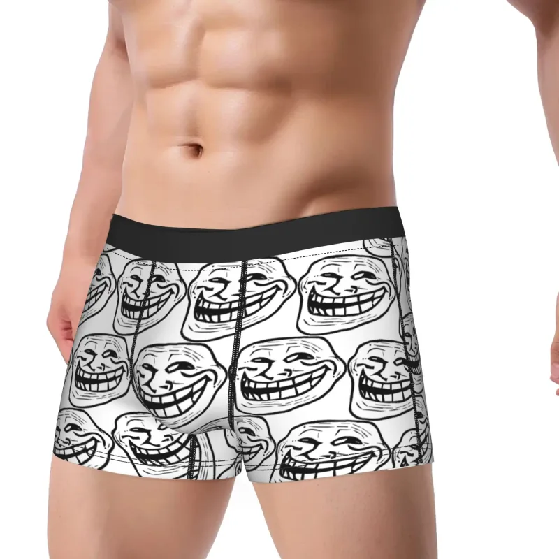 Rage Comic Trollfac Gövde Komik Anime Kese İç Sıcak Satış Desen Boxer Kısa Rahat Erkek Külot Artı Boyutu — image 3
