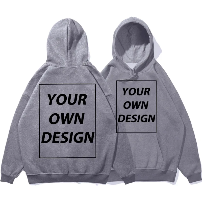 Customized DIY Print Lalaki Babae Autumn Winter Hoodies Casual Classic Pullover Simple Comfy Streetwear Soft Warm Sports Clothing — image 21
