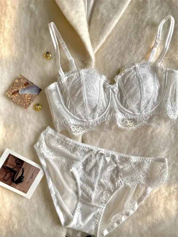 Γαλλικό Half Cup Rabbit Ear Set Hot Sale Γυναικεία εσώρουχα αντιολισθητικά αντιολισθητικά πλαϊνή υποστήριξη Anti-Sag 32-38 — image 8