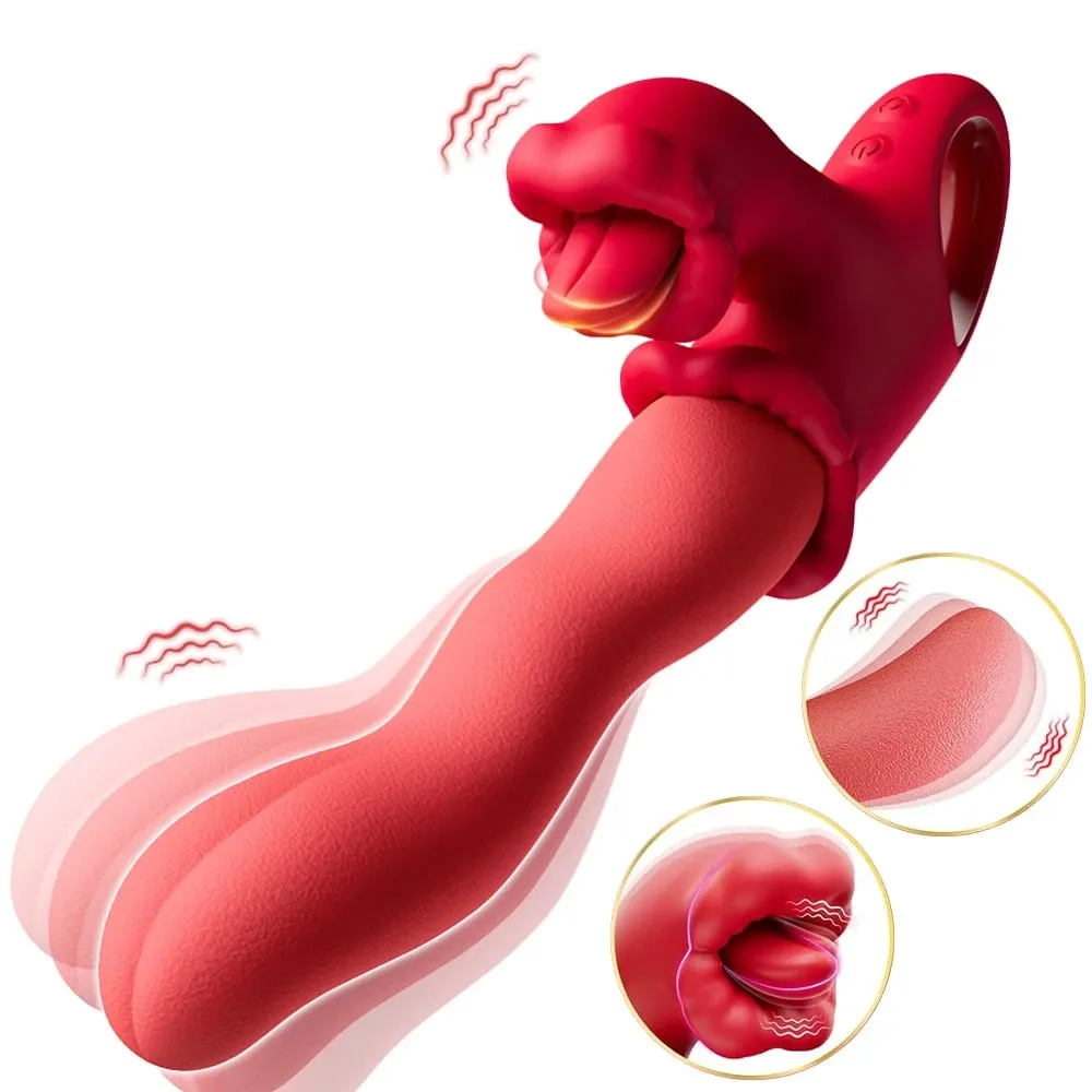 Clitoral Tongue Scroll 3 az 1-ben vibrátor nőknek Clit mellbimbók G-pont stimulátor női vagina masszírozó vibrátor felnőtt szexjátékok — image 1