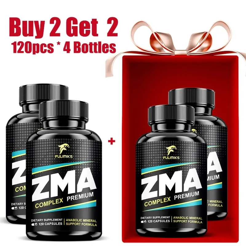 ZMA-kiegészítők kapszulák cink-magnézium-vitamin B-6-vitaminnal támogatják az ízületek általános egészségét, férfiak és nők számára — image 8