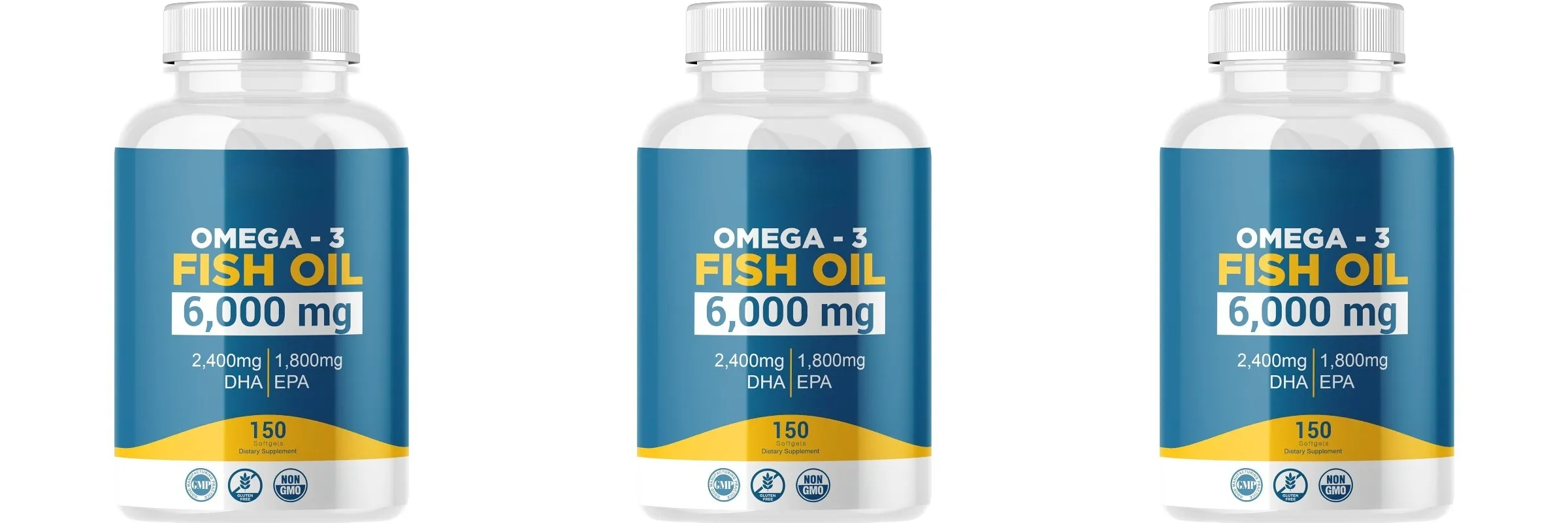 Omega 3 halolaj lágyzselé, nagy hatékonyságú EPA DHA napi étrend-kiegészítő felnőtteknek Támogatja az ízületek immunrendszerét 150 lágyzselé, nem GMO — image 10