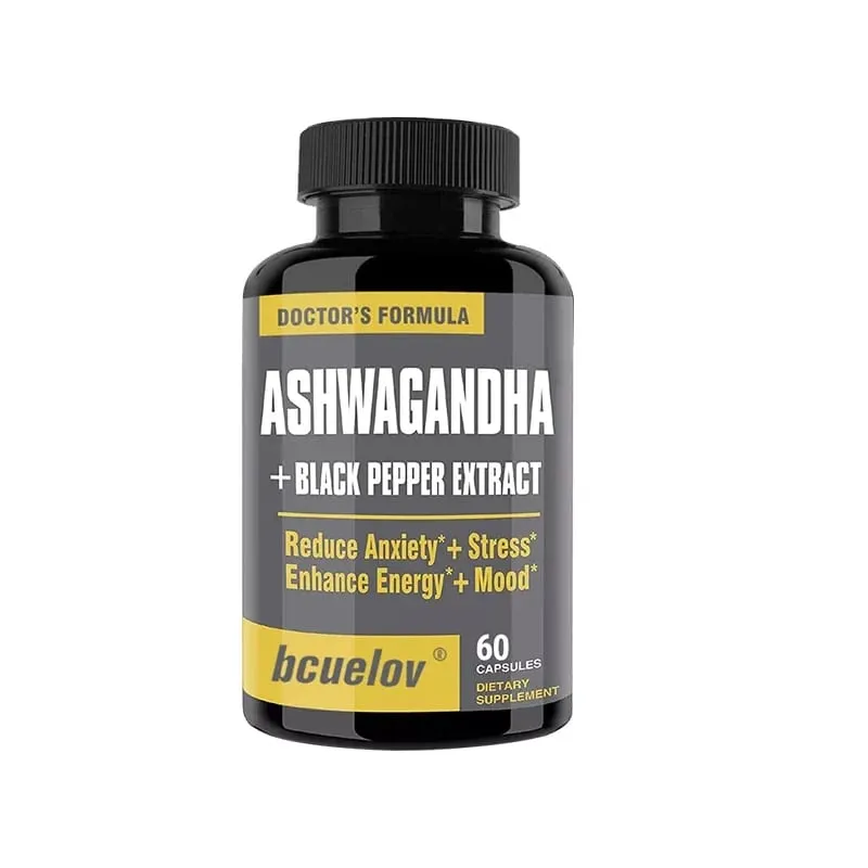 Ashwagandha + Black Pepper Extract Capsules Helps Improve Energy and Mood Reduce Anxiety and Stress Promotes Nerve Health — image 9