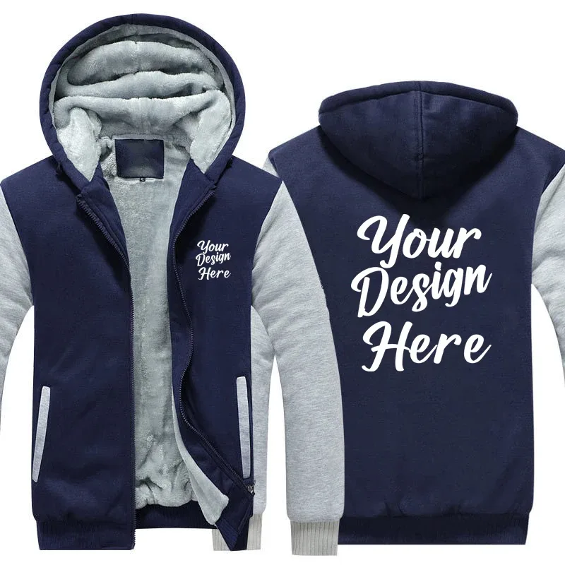 Custom Design Hoodies Men Gumawa ng Iyong Sariling Design Logo Text Photo Sweatshirt Mans Coat Jacket Hoody — image 4