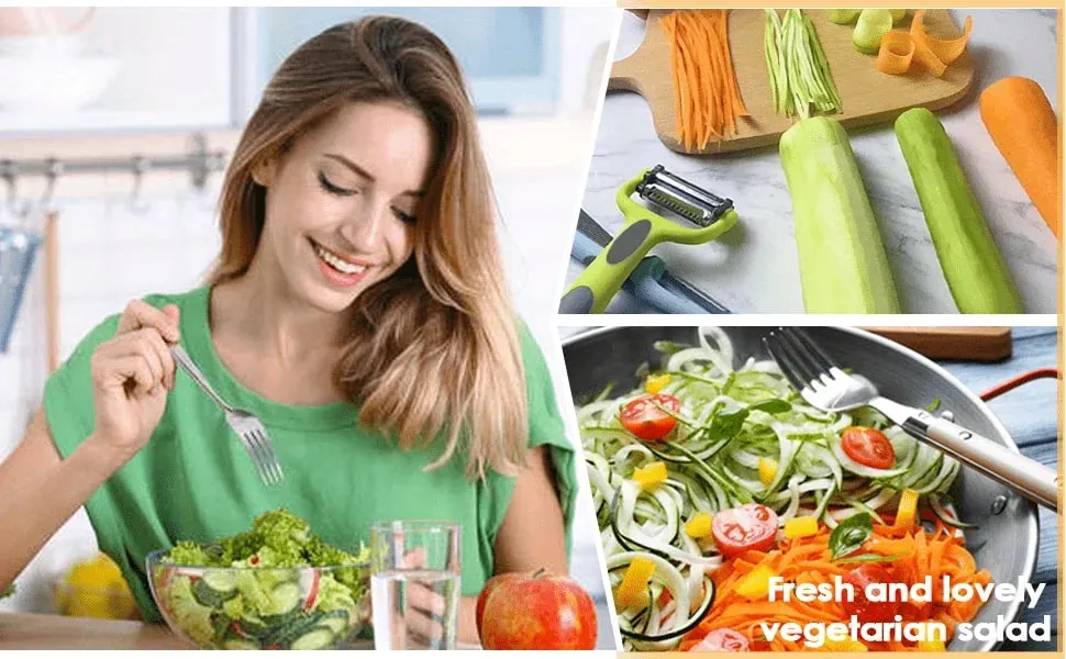 3-in-1 Multifunctional Fruit & Vegetable Peeler Paring Knife Grater & Shredder - The Ultimate Kitchen Tool Kitchen Accessories — image 7