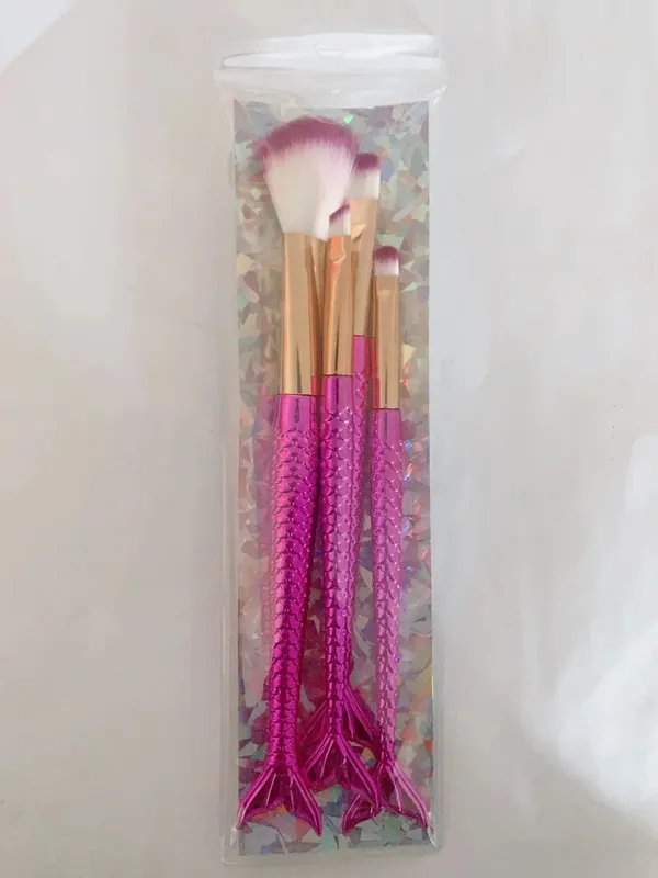 4 készlet sminkecset szett kozmetikai púder szemhéjfesték alapozó pirosító ecset Soft Beauty make up eszköz Maquiagem 6 színátmenet
