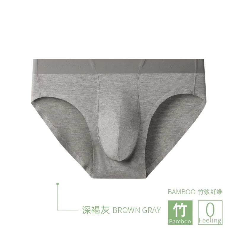 Men Sexy Briefs Bamboo Fiber Underwear Bulge Pouch Underpants 10A Antibacterial Breathable Sports Panties Soft Knickers Shorts — image 22