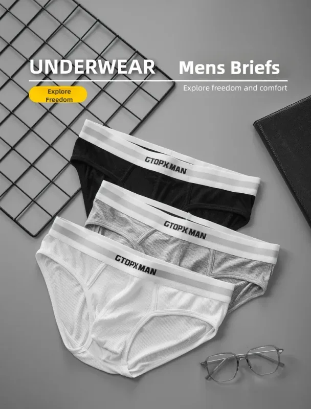 3 pacote de verão única camada roupa interior masculina cuecas de cintura baixa para homens elástico conforto ajuste cuecas ropa interior hombre — image 8