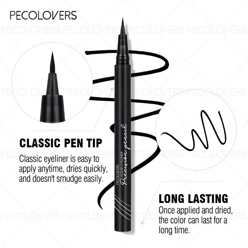 4 ΤΕΜ White Eyeliner Pen Αδιάβροχο Liquid Eyeliner Pen Ultra-fine Tip Anti-Seat Fast Drying Eye Cosmetics