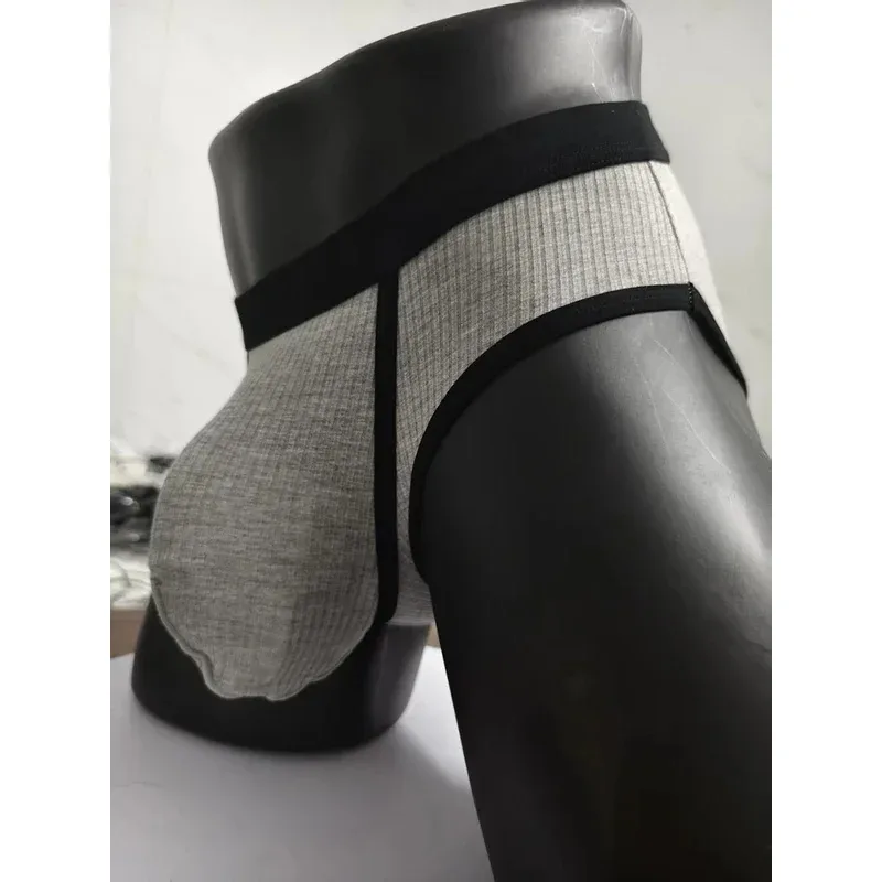 Cuecas masculinas com bolsos grandes são muito sexy. Roupa íntima esportiva masculina de grande espaço 3256811705961751 — image 1
