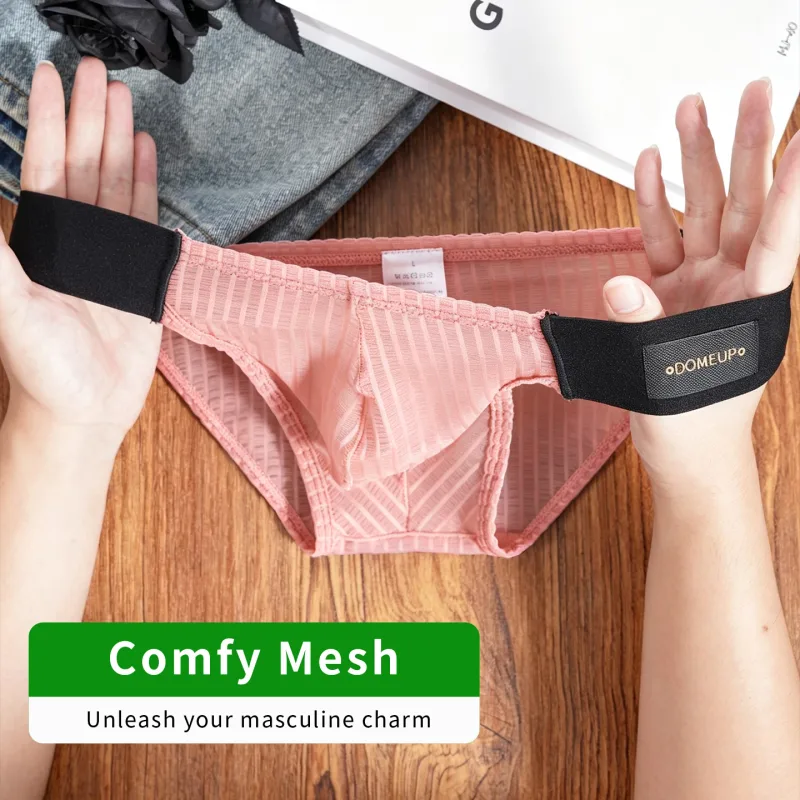 New Men's Silky Mercerized Briefs Quick‑Dry Breathable Lightweight Premium Texture Gym Workout Sports Male Underpants