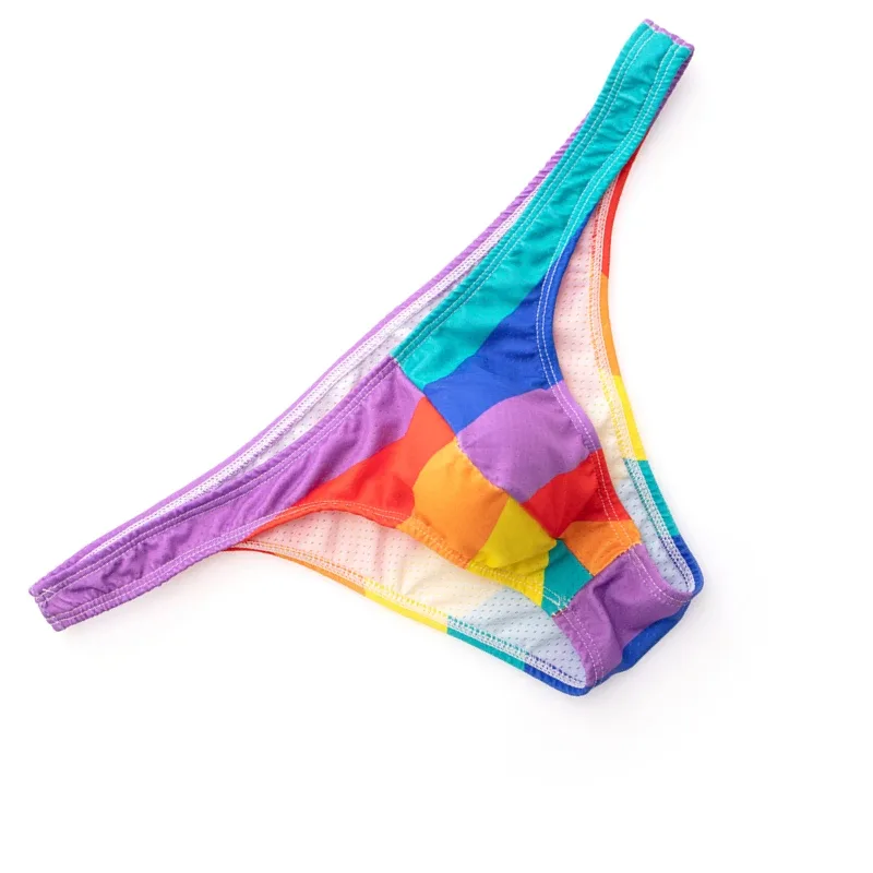 Tryckta trosor Herr Underkläder Sexiga Slip Hombre Bikinitrosor Man U Konvexa kalsonger Cuecas Calzoncillos Mesh Herrunderkläder — image 17