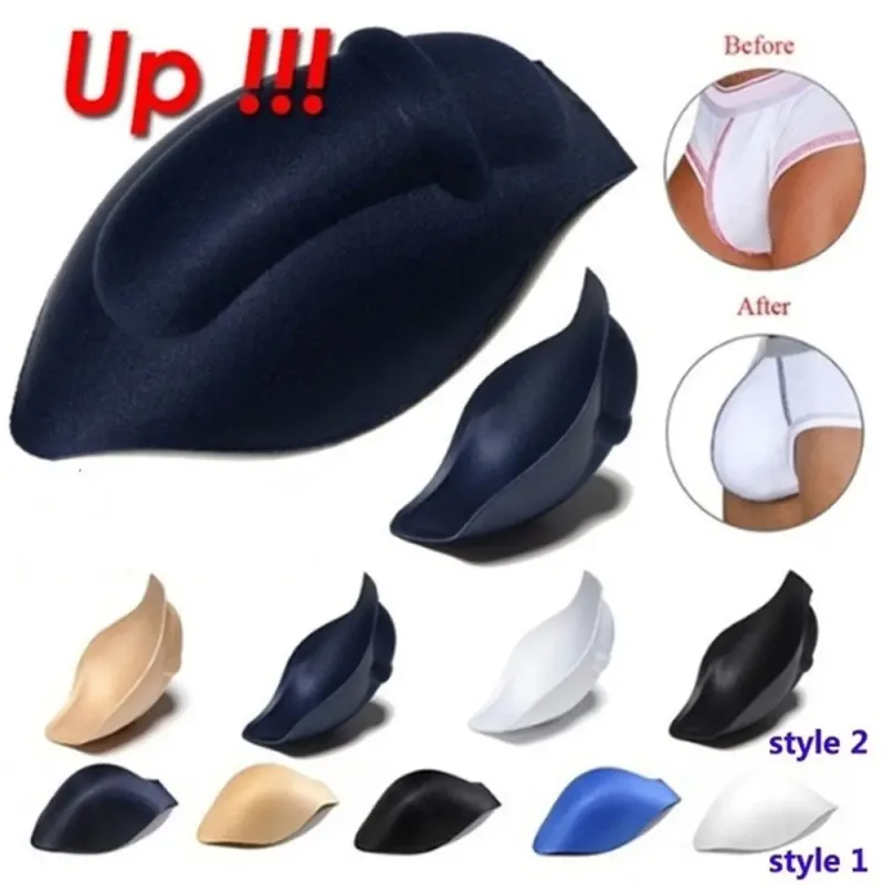 6 Colors Soft Briefs shorts Men Sponge Pouch Underwear Swimwear Enhancer Cup Bulge Pad — image 1