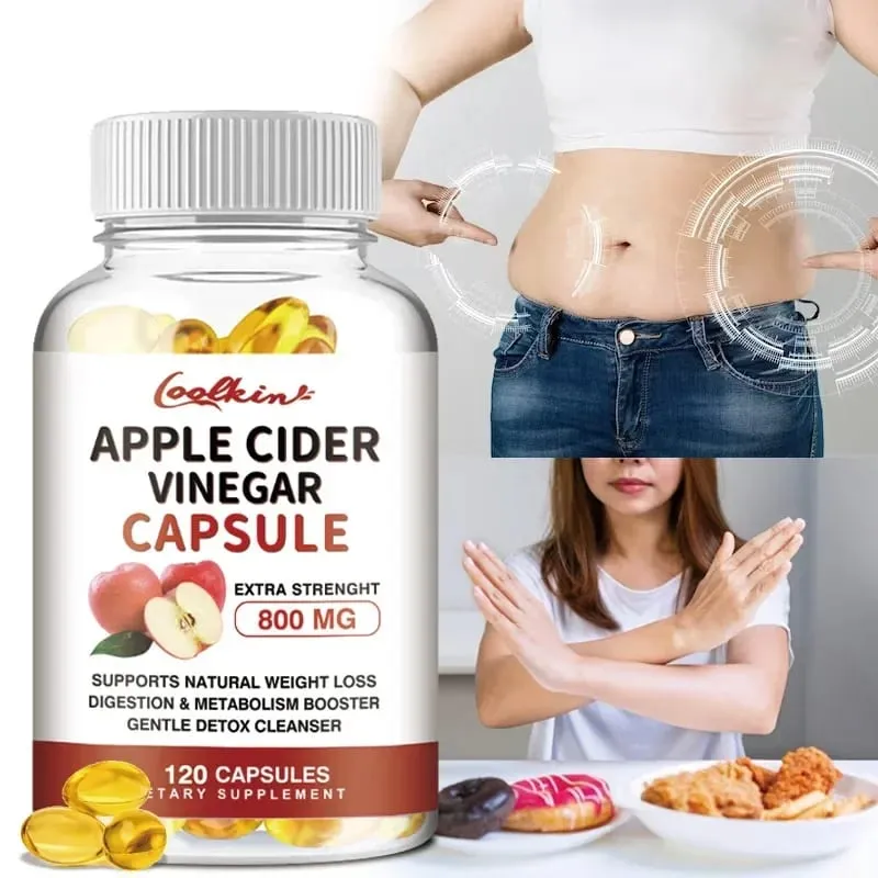 Apple Cider Vinegar Capsules - Fat Burning Appetite Suppressant Weight Management DetoxSupplements — image 2