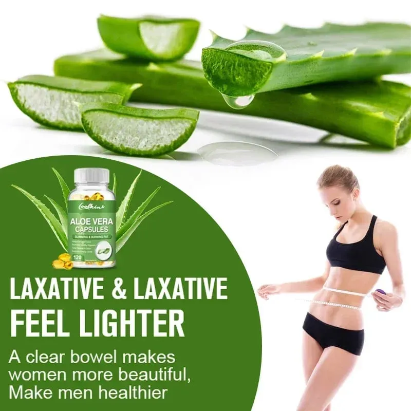 Aloe Vera Extract Capsules - Supports Intestinal Digestive and Immune Health Relieves Constipation and Balances Stomach AcidSu — image 6