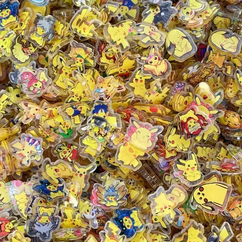Pokemon Acrylic DIY Patch Kawaii Pendant Ειδικού σχήματος κοπής Anime Cartoon διπλής όψης Υλικό φουρκέτας μπρελόκ εκτύπωσης — image 5