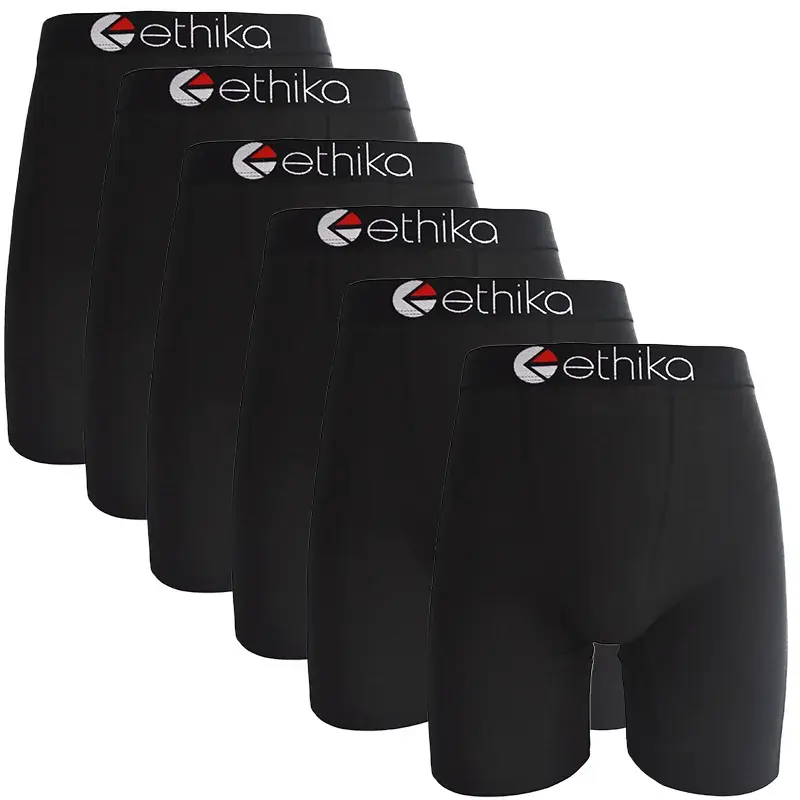 Cueca Boxer Masculina de Algodão 6PCS S-XXXL | Roupa íntima respirável ultramacia, boxers multipack com cintura elástica anti-atrito
