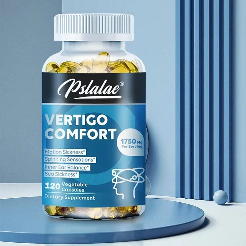 Les capsules de soulagement des vertiges 1750 mg aident à l'équilibre de l'oreille interne, soulagent les acouphènes, les vertiges et les migraines, supplément
