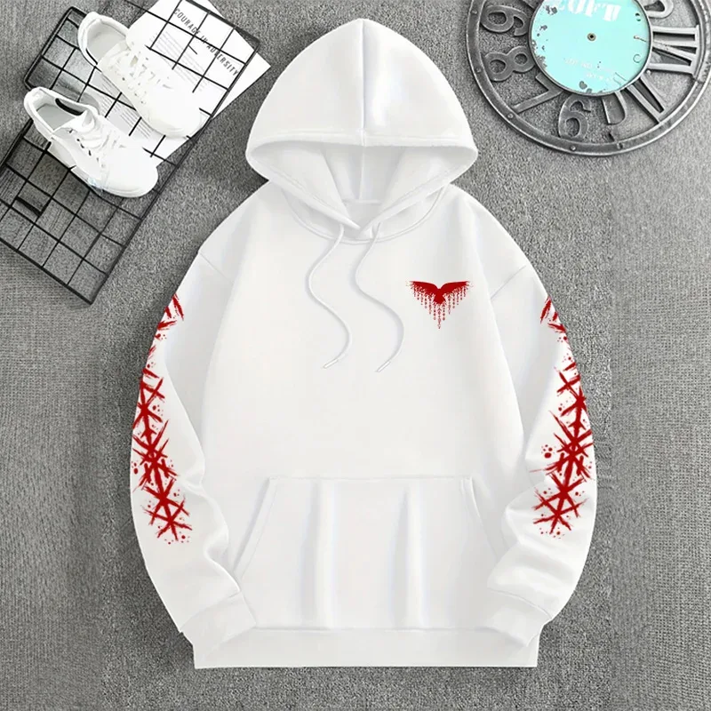 Inverno e outono edição viking nordic runas impresso moletom com capuz masculino de grande porte para rua casual wear — image 5