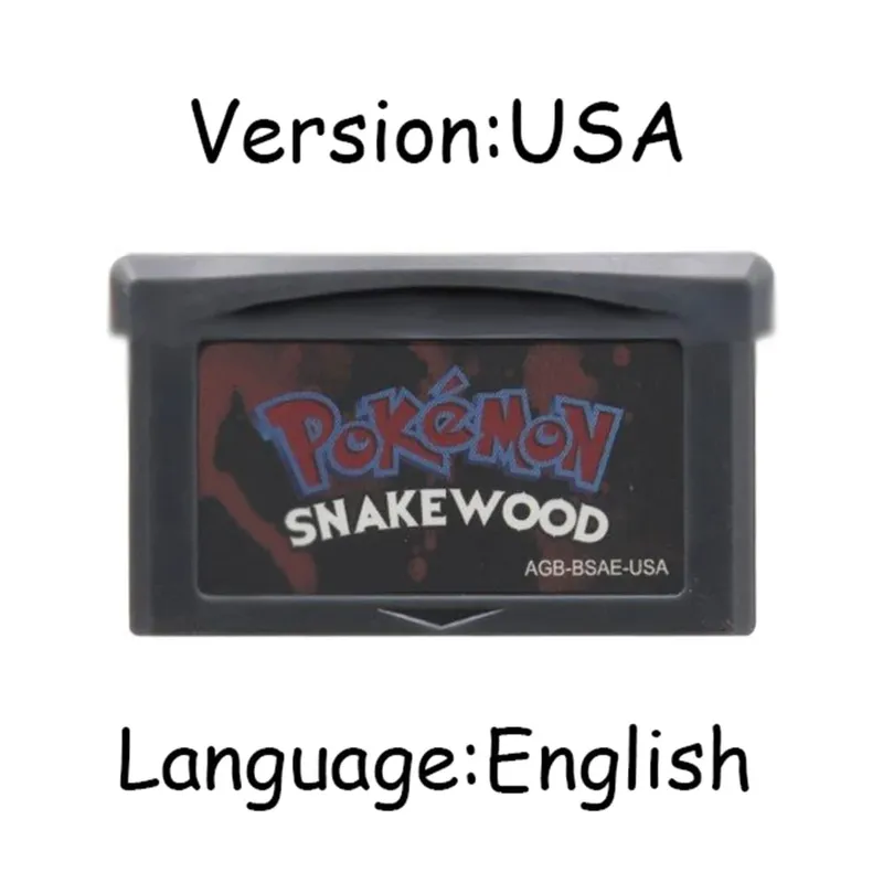 GBA Pokemon Game Cartridge 32-bit Κονσόλα παιχνιδιών βίντεο Κάρτα AshGray Liquid Crystal Light Platinum Moemon Emerald Αγγλική γλώσσα — image 15