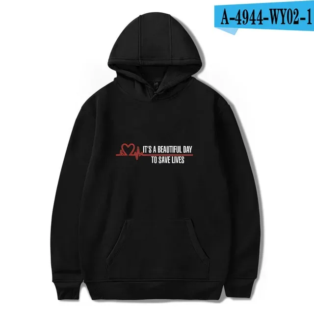 Harajuku Gray's Anatomy Tumblr Greys Anatomy moletom com capuz estampado moletom masculino/feminino confortável moletom adulto/criança — image 1