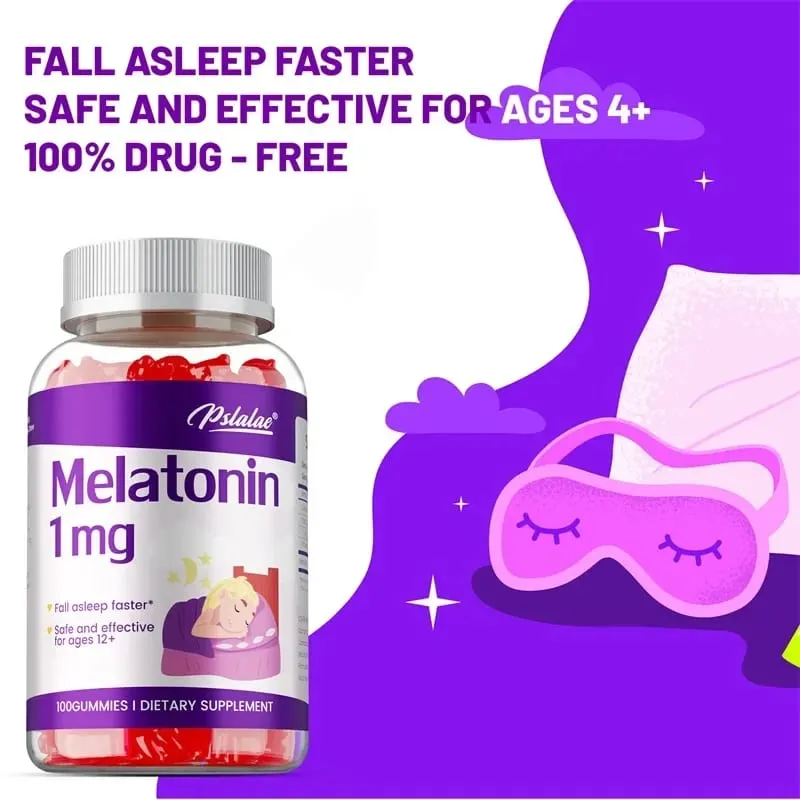 Melatonin Gummies 1mg - Children's Sleep Aids Relieves Stress Improves Insomnia Improves Sleep Quality and Deeper Sleep — image 5