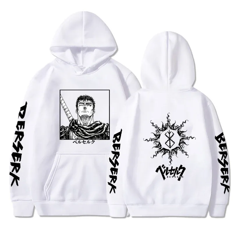 Berserk 拉鍊連帽衫男款長袖運動衫抓絨超大外套外套有趣 Berserk 日本動漫街頭服飾 — image 38