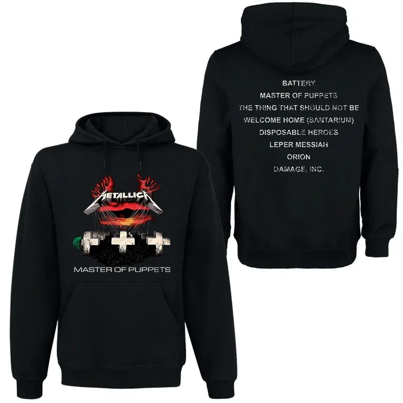 Band Rock Dark Wind Hoodie Herr Street Hip Hop Top Bekväm huvtröja Höst_Vinter Personlighet Herrkläder — image 5