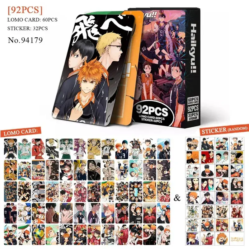 Anime Attack on Titan Κάρτα Lomo Καρτ ποστάλ Toy Haikyuu Apothecary Diaries Κάρτες συλλογής Star Rail Honkai με αυτοκόλλητα Δώρο — image 17